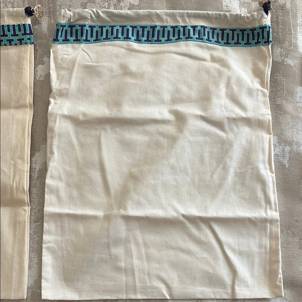 Tory Burch Cream Drawstring Bags (3) - Picture 3 of 4